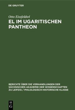 El im ugaritischen Pantheon (eBook, PDF) - Eissfeldtel, Otto