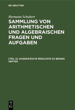 Ausgewählte Resultate zu beiden Heften (eBook, PDF) - Schubert, Hermann