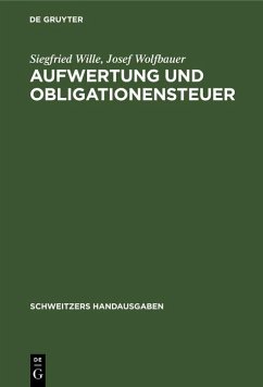 Cover Aufwertung und Obligationensteuer (eBook, PDF)