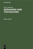 Otto Liebmann: Gedanken und Thatsachen. Band 2, Heft 2 (eBook, PDF)