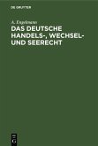 Das deutsche Handels-, Wechsel- und Seerecht (eBook, PDF)