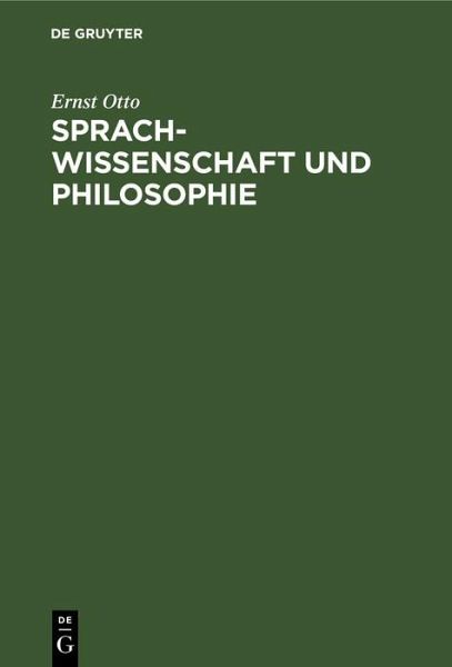 Sprachwissenschaft und Philosophie (eBook, PDF)