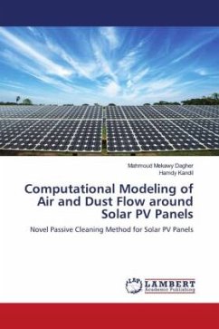 Computational Modeling of Air and Dust Flow around Solar PV Panels