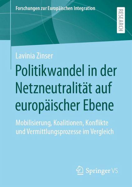 Politikwandel in der Netzneutralität auf europäischer Ebene (eBook, PDF)