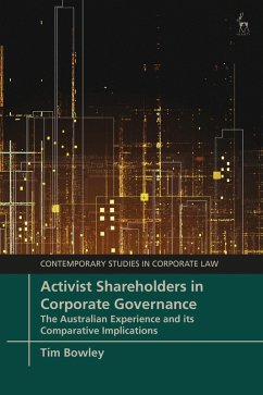 Activist Shareholders in Corporate Governance (eBook, PDF) - Bowley, Tim