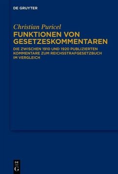 Funktionen von Gesetzeskommentaren (eBook, PDF) - Puricel, Christian