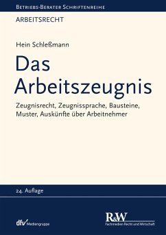 Das Arbeitszeugnis (eBook, PDF) - Schleßmann, Hein