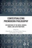 Contextualizing Premodern Philosophy (eBook, ePUB)