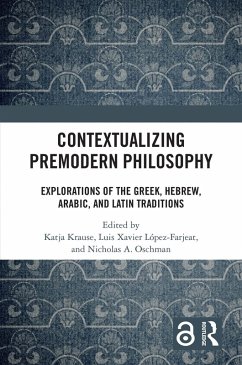 Contextualizing Premodern Philosophy (eBook, ePUB)