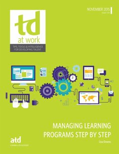 Managing Learning Programs Step by Step (eBook, PDF) - Downs, Lisa