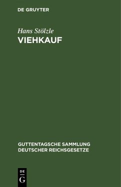 Viehkauf (eBook, PDF) - Stölzle, Hans