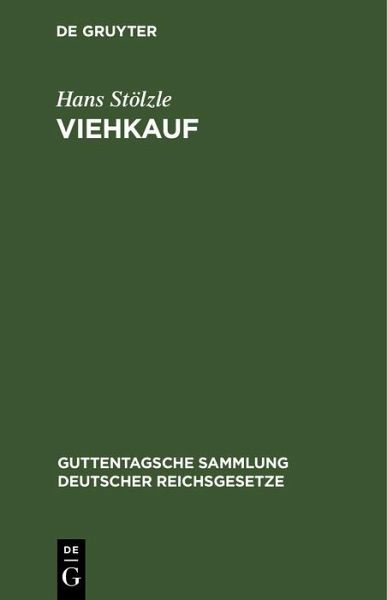 Viehkauf (eBook, PDF)