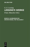 Hamburgische Dramaturgie, 1767-69, Band 1 (eBook, PDF)