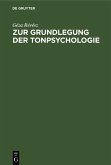 Zur Grundlegung der Tonpsychologie (eBook, PDF)