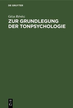 Cover Zur Grundlegung der Tonpsychologie (eBook, PDF)