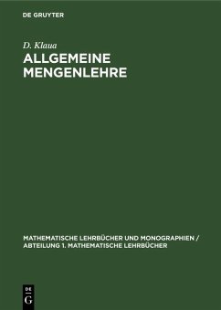 Allgemeine Mengenlehre (eBook, PDF) - Klaua, D.