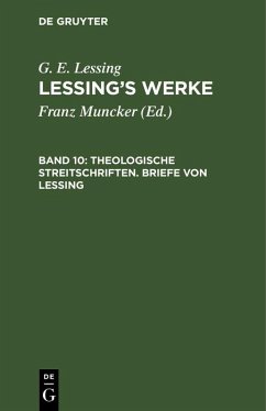 Cover Theologische Streitschriften. Briefe von Lessing (eBook, PDF)