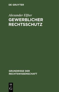 Cover Gewerblicher Rechtsschutz (eBook, PDF)