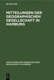 Mitteilungen der Geographischen Gesellschaft in Hamburg (eBook, PDF)