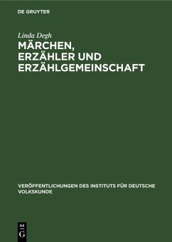Märchen, Erzähler und Erzählgemeinschaft (eBook, PDF) Cover Märchen, Erzähler und Erzählgemeinschaft (eBook, PDF)
