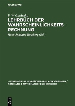 Lehrbüch der Wahrscheinlichkeitsrechnung (eBook, PDF) - Gnedenko, B. W.
