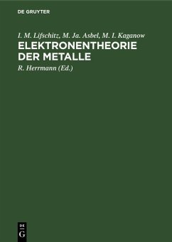 Cover Elektronentheorie der Metalle (eBook, PDF)
