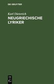 Neugriechische Lyriker (eBook, PDF)