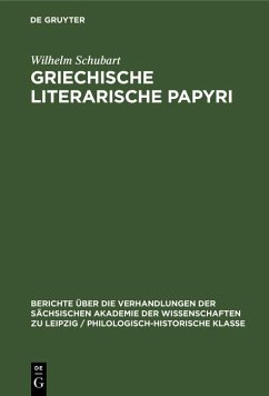 Cover Griechische literarische Papyri (eBook, PDF)