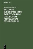 Sylloge inscriptionum Boeoticarum dialectum popularem exhibentium (eBook, PDF)