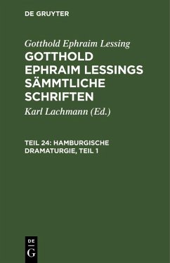Cover Hamburgische Dramaturgie, Teil 1 (eBook, PDF)