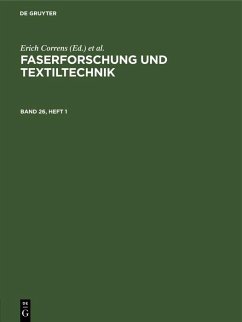 Cover Faserforschung und Textiltechnik. Band 26, Heft 1 (eBook, PDF)