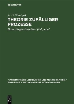Theorie zufälliger Prozesse (eBook, PDF) - Wentzell, A. D.