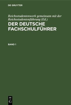 Cover Der deutsche Fachschulführer. Band 1 (eBook, PDF)