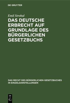 Cover Das deutsche Erbrecht auf Grundlage des Bürgerlichen Gesetzbuchs (eBook, PDF)
