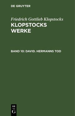 David. Hermanns Tod (eBook, PDF) - Klopstocks, Friedrich Gottlieb