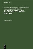 Albrecht-Thaer-Archiv. Band 11, Heft 9 (eBook, PDF)