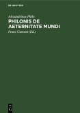 Philonis De aeternitate mundi (eBook, PDF)