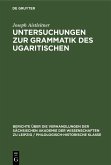 Untersuchungen zur Grammatik des Ugaritischen (eBook, PDF)