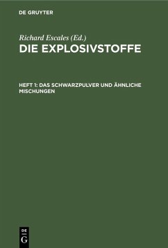 Das Schwarzpulver und ähnliche Mischungen (eBook, PDF)