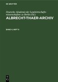 Albrecht-Thaer-Archiv. Band 4, Heft 8 (eBook, PDF)