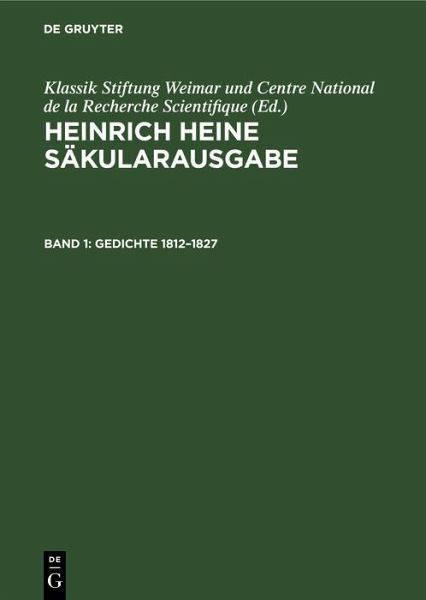Gedichte 1812-1827 (eBook, PDF) Gedichte 1812-1827 (eBook, PDF)