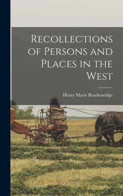 Cover Recollections of Persons and Places in the West