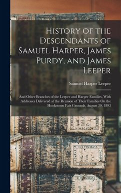 Cover History of the Descendants of Samuel Harper, James Purdy, and James Leeper