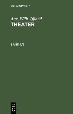 Cover Aug. Wilh. Iffland: Theater. Band 1/2 (eBook, PDF)