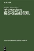 Psychologische Effekte sprachlicher Strukturkomponenten (eBook, PDF)