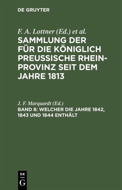 Cover Welcher die Jahre 1842, 1843 und 1844 enthält (eBook, PDF)