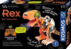 KOSMOS 621155 - Rex, Der Dino-Bot, T-Rex-Roboter mit Fernbedienung, Mint-Experimentierkasten