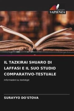 IL TAZKIRAI SHUARO DI LAFFASI E IL SUO STUDIO COMPARATIVO-TESTUALE - DO'STOVA, SURAYYO