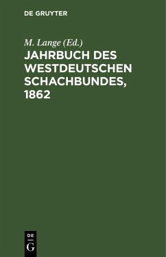 Cover Jahrbuch des Westdeutschen Schachbundes, 1862 (eBook, PDF)