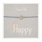 Armband - &quote;Be Happy&quote; - rosévergoldet - Baum des Lebens